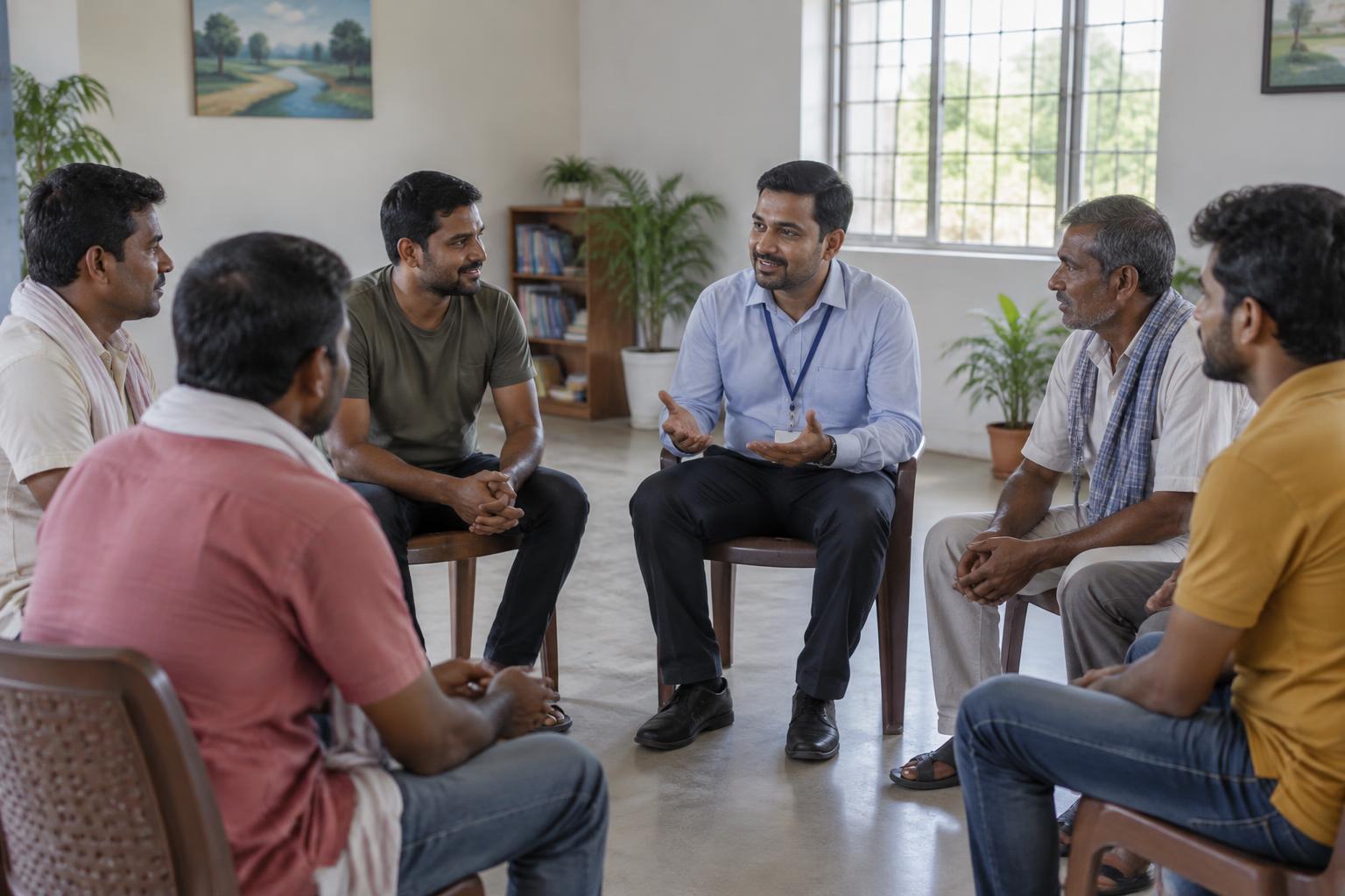 Supportive group counseling session